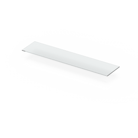 Mensola dritta cm 45 ripiano in plexiglass trasparente bordo lucido