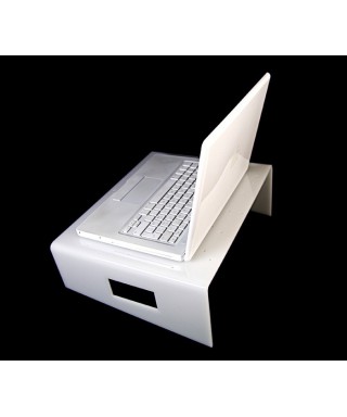 Servilio supporto per portatile in plexiglass bianco porta pc