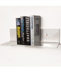 Estantería cm 60x30 metacrilato transparente para libros.