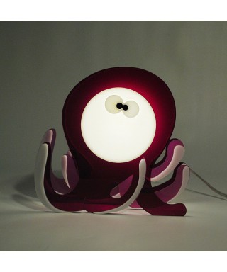 Lampada Octopus per bambini in plexiglass colorato