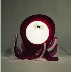Lampada Octopus per bambini in plexiglass colorato