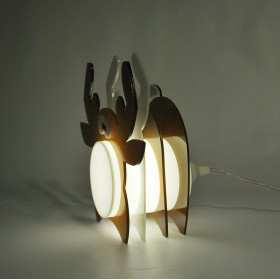 Lampada Elk per bambini in plexiglass colorato