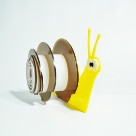 Lampada Snail per bambini in plexiglass colorato