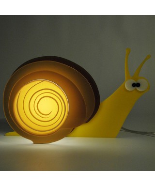 Lampada Snail per bambini in plexiglass colorato