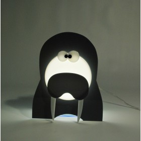 Lampada Walrus per bambini in plexiglass colorato