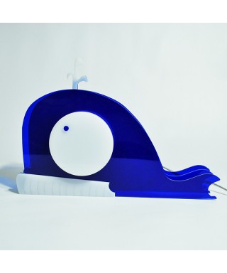 Lampada Whale per bambini in plexiglass colorato