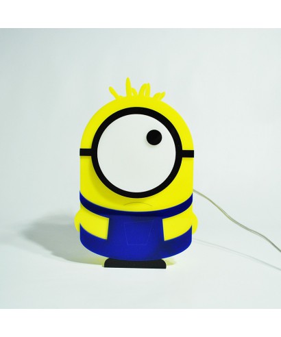 Lampada Minion per bambini in plexiglass colorato