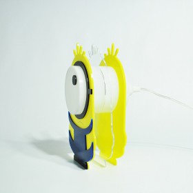 Lampada Minion per bambini in plexiglass colorato