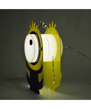 Lampada Minion per bambini in plexiglass colorato