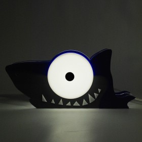 Lampada Shark per bambini in plexiglass colorato