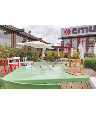 Transparent acrylic square tray fruit holder or centrepiece.