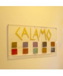 Placa de 5 mm oval de metacrilato transparente 4 espaciadores.